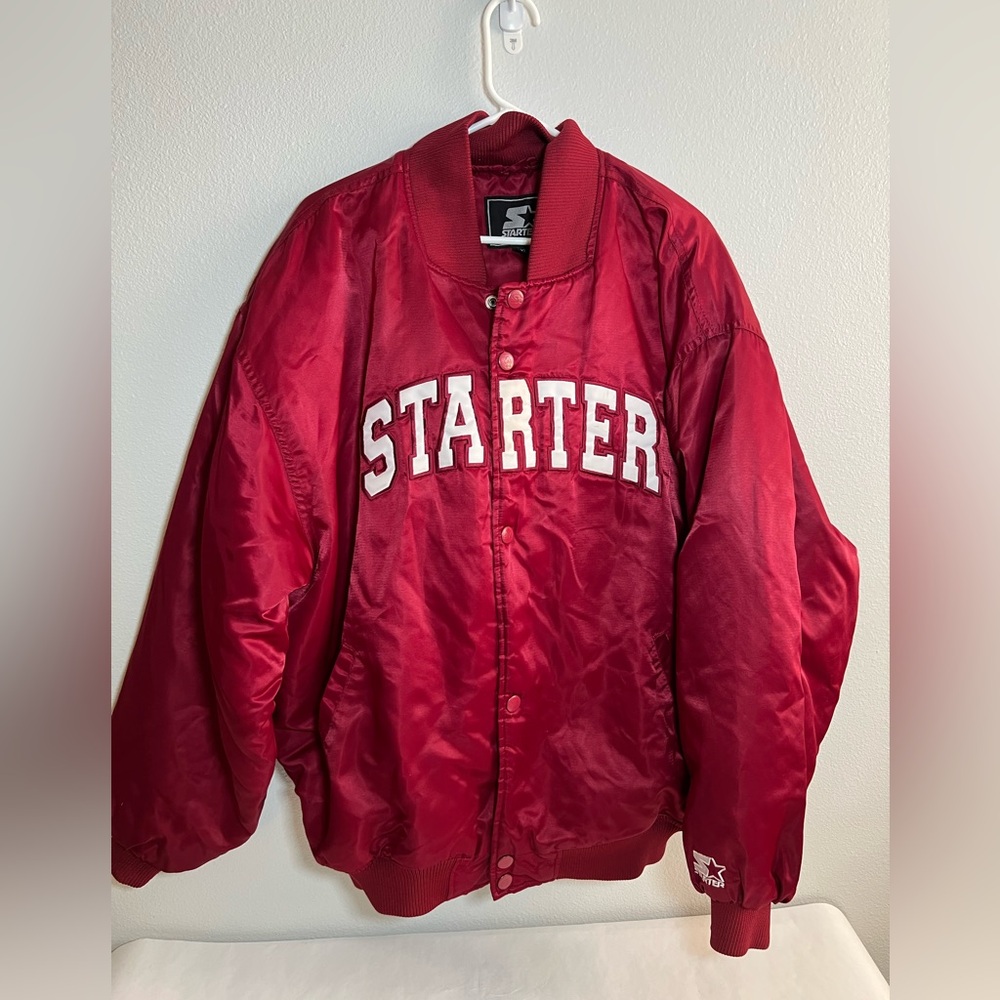 Starter Red Bomber Jacket size 2XL